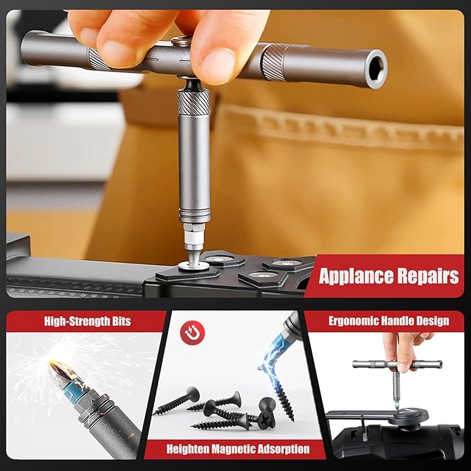 DIY Screwdriver 24 in 1, 2026 New 24 In 1 Multi Bit Magnetic Screwdriver Set Multifunctional Toolbox, 24 in 1 multifunctional household wrench screwdriver tool combination set (2)