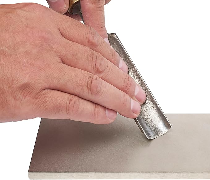Trend 8-Inch Diamond Sharpening & Flattening Stone, Double Sided (180/600 Grit) Bench Stone with Pouch, Cleaning Block & Non-Slip Mat, DWS/CP8/FX