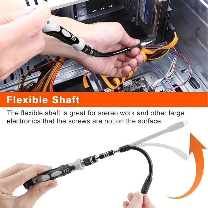 Precision Screwdriver Set, Electronic Repair Tool Kit Micro Magnetic Drill Bits for iPhone, Computer, Laptop, Mobile Phone, Mac, Tablet, Home DIY, Game Console, Glasses, Watch, Doorbell,115-in-1