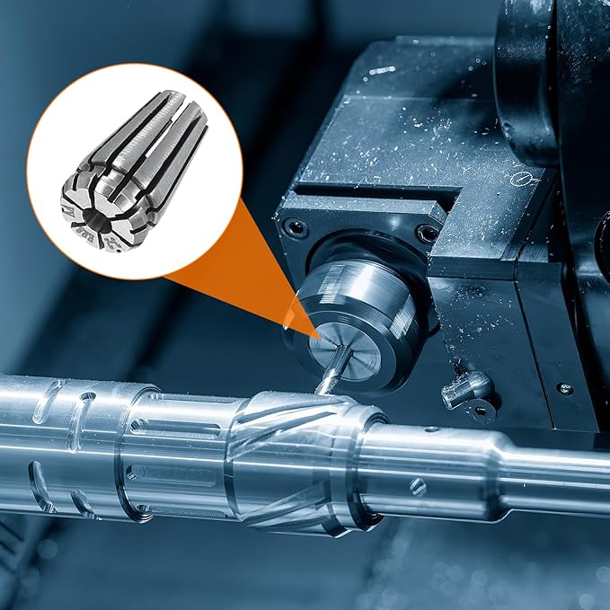 HARFINGTON Spring Collet Chuck ER8 3mm 65Mn Spring Steel Precision Router Collets for CNC Engraving Milling Lathe Tool