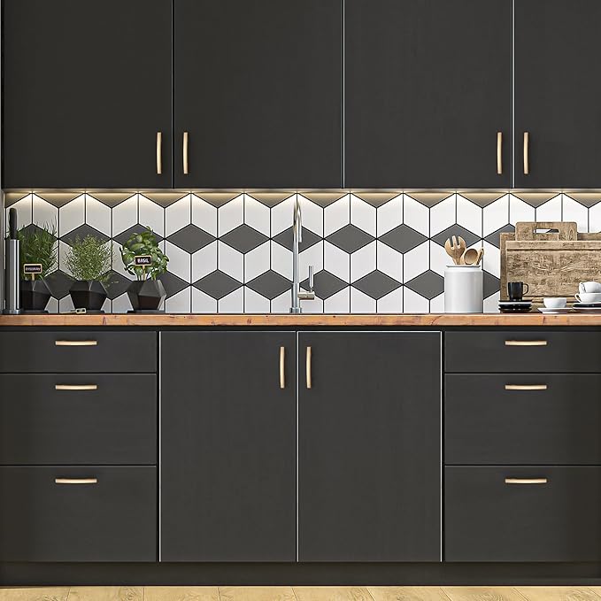 Ravinte 25 Pack | 5-3/16'' Curved Cabinet Pulls Champagne Bronze Kitchen Drawer Pulls Arch Cabinet Handles 5-3/16?쒵ength, 3??Hole Center