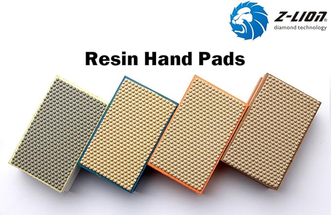More Buying Choices for Z-Lion Diamond Hand Polishing Pads Arc Shape Back for Glass Stone - Pack of 8 Pcs