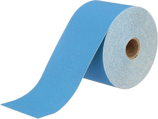 3M Stikit Blue Abrasive Sheet Roll, 36221, No Hole, 2-3/4 in x 30 yd, 180+ Grade, Automotive Sanding Roll Sandpaper for Coating Removal, Body Repair, Auto Sanding