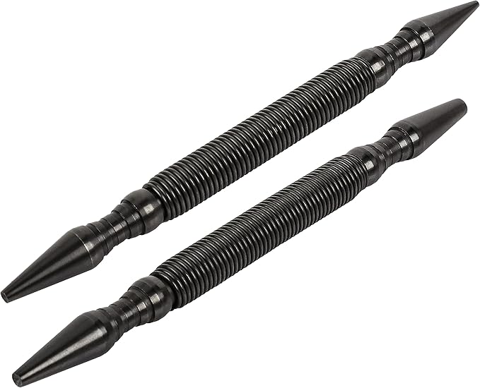 HIT Tool Pro Finish Kit includes 1/32"(#1), 2/32"(#2), 3/32"(#3), 4/32"(#4) Combination Nail Setters (2 Piece) Hammerless Spring Punch Set