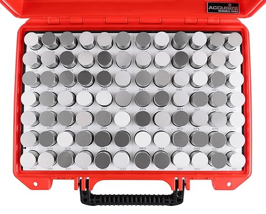 Accusize Industrial Tools 0.917''-1.000'', 84 Pcs Steel Plug Pin Gauge Set, Minus, Class Zz, M7(-)