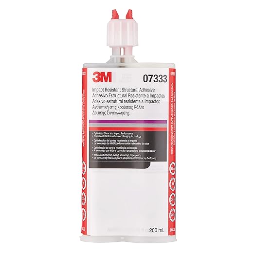 3M Impact Resistant Structural Adhesive, 07333, Two-Part Epoxy, True Automotive OEM Recommended, 200 mL/6.75 fl oz Cartridge, Purple