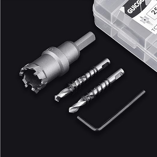 20mm竊?7/9 inch 竊?Metal Steel Hole Saw with 2 Drill Bits, Hole Cutter for Thick Metal,Stainless Steel,Iron and Wood (20mm竊?7/9 inch 竊?