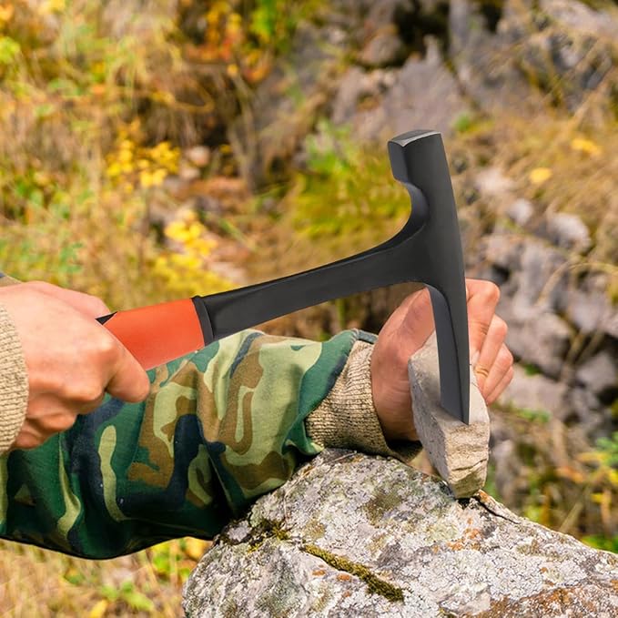 2 Pack 30 oz, brick hammer, Masonry Hammer, All Steel Geologist Hammer, Bricklayer's/Mason's Hammer for Mining, by GENHAKON