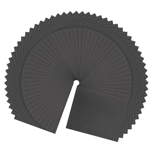 HARFINGTON 100pcs Sandpaper 600 Grit 9 x 11 Inch C-Weight Backing Silicon Carbide Abrasive Wet Dry Sanding Sheets for Wood Finishing, Metal Sanding, Automotive Polishing