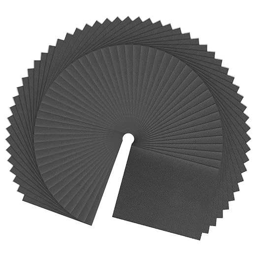 HARFINGTON 100pcs Sandpaper 240 Grit 9 x 11 Inch C-Weight Backing Silicon Carbide Abrasive Wet Dry Sanding Sheets for Wood Finishing, Metal Sanding, Automotive Polishing