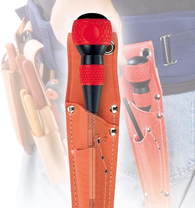 VESSEL BALL GRIP Screwdriver 4PC. Set, Red/Blue, 2204PBU