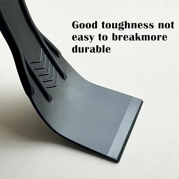 10 Piece Plastic Putty Knife Set 2 Inch Black Flexible Spackling Knives for Wall Repair Plaster Application and Finishing Tools Durable Plastic Putty Knife Set for Home Improvement