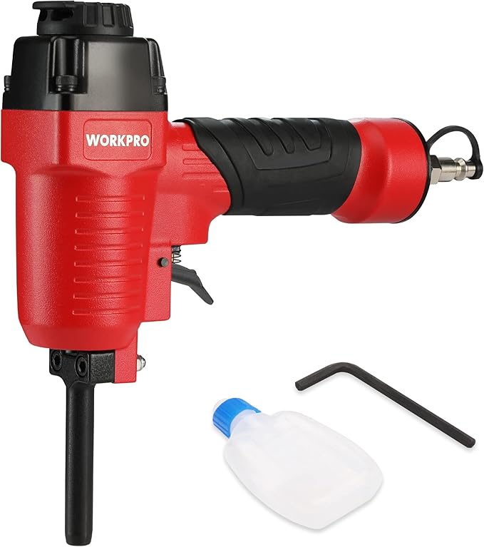 WORKPRO Pneumatic Nail Remover, Professional Heavy Duty Punch Nailer/Nail Puller/Nail Remover for Wood Workpieces, 60-100 PSI Denailer Removes 9-16 Gauge Nails