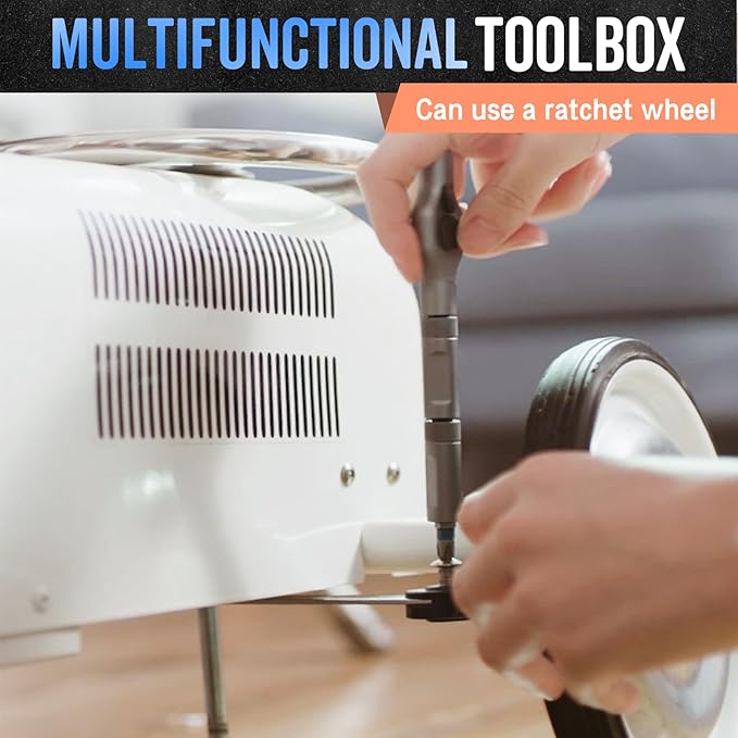 DIY Screwdriver 24 in 1, 2025 Upgrade 24 In 1 Multi Bit Magnetic Screwdriver Set Multifunctional Toolbox, 24 in 1 multifunctional household wrench screwdriver tool combination set (1)