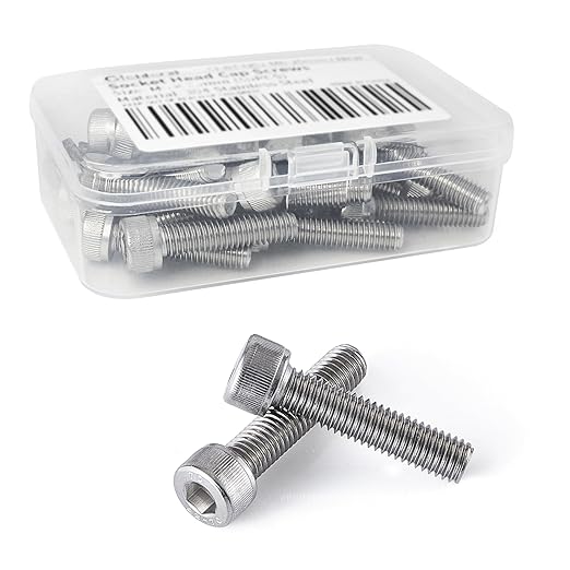 Cicidorai M5-0.8 x 8mm Socket Head Cap Screws Bolts, 304 Stainless Steel (A2-70), Allen Socket Drive, Bright Finish, Full Machine Threads, Quantity 100