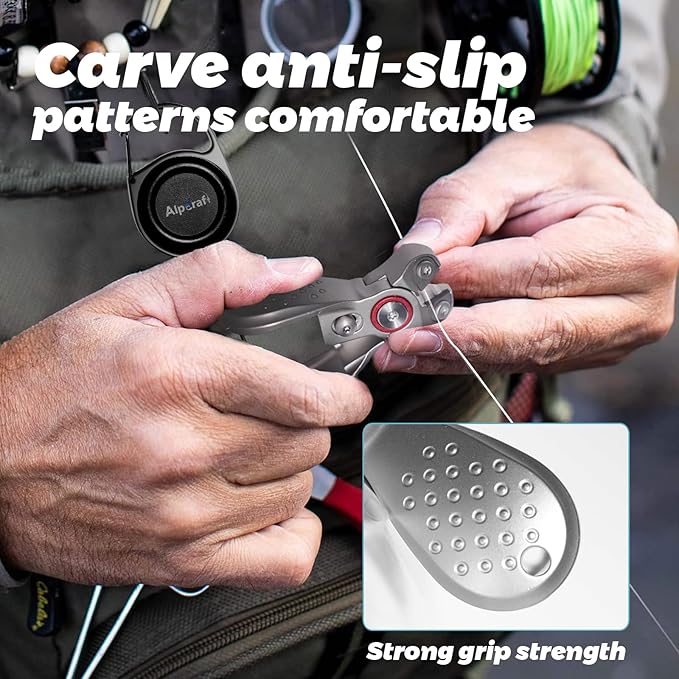 Portable Fishing Line Cutter Mini Stainless Steel Braid Line Remover Scissors Clipper Nippers Quick Fly Fishing Knot Tying Tool Accessories with Retractors Small Mono and Fluoro Lines Cutters