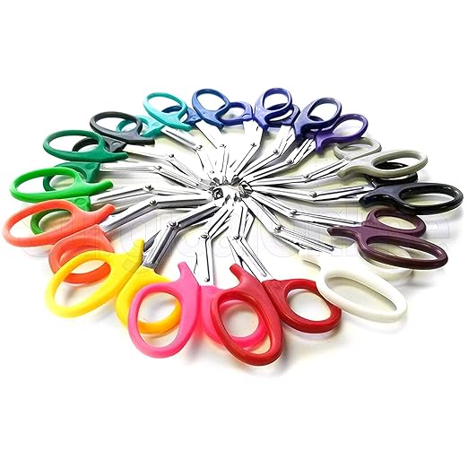 SURGICAL ONLINE 50-Pack Heavy Duty EMT Trauma Shears 7.25" in Assorted Rainbow Colors