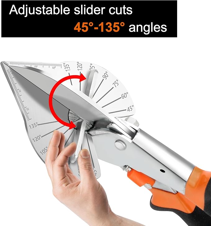 Angle Mitre Shear Cutter - Multifunctional Tool for Angular Cutting of Plastic, PVC, and Molding Trim
