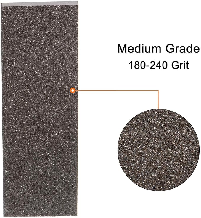 HARFINGTON 4pcs Medium Grit Sanding Sponge Blocks 180-240 Grit Foam Sanding Block for Polishing Kitchen Metal Wood Drywall, 200x70x25mm