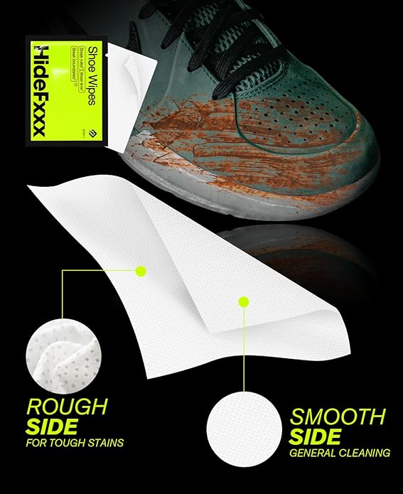 Sneaker Cleaning Wipes 56 Pack, Individually Packaged, Easy to Carry, Fits in Pocket