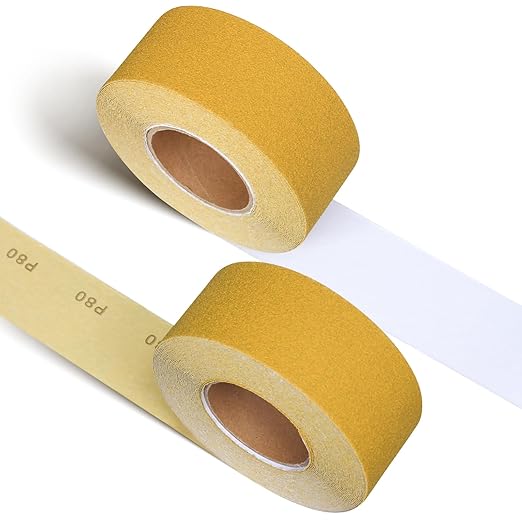 Longboard Sandpaper 400-Grit 2-3/4in x 20 Yards PSA Sandpaper Roll Self Adhesive Stickyback Aluminum Oxide Sand Paper Rolls Longboard Sand Paper Sanding Sheet