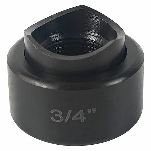 AMZCNC 3/4" Conduit Punch and Die for Hydraulic Knock Out Driver 3/4"-16UN Thread (Actual Hole Size: 1.12")
