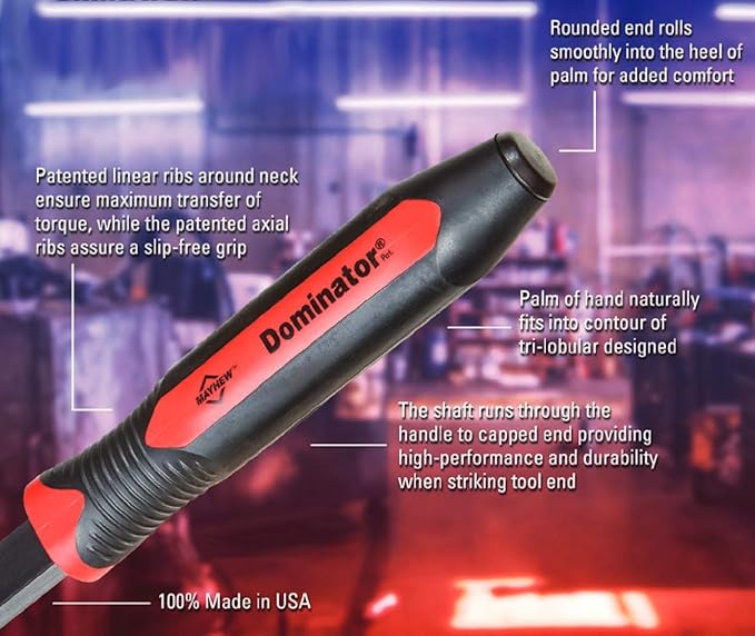 Mayhew Tools 14120 Dominator Pro Pry Bar, 58" Curved, Red
