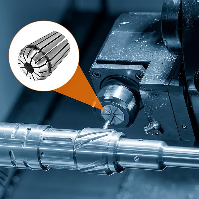 HARFINGTON Spring Collet Chuck ER25 8.5mm 65Mn Spring Steel Precision Router Collets for CNC Engraving Milling Lathe Tool