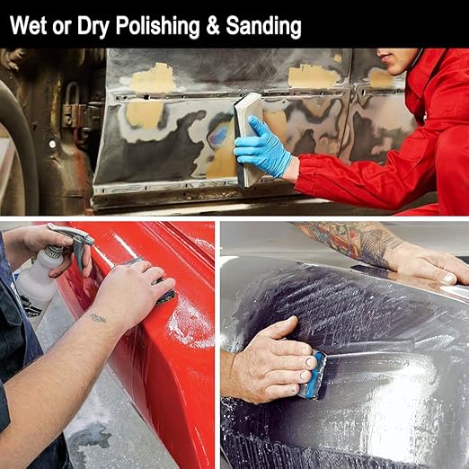 9x11 inch 5 Sheets Sandpaper, Wet or Dry 15000 High Grit Extra Fine Sand Paper, Silicon Carbide Waterproof Abrasive Pads for Automotive Sanding, Wood Turing Finishing, Metal Furniture Polishing