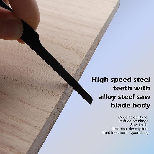 10Pcs Reciprocating Saw Blade Set, Reciprocating Air Saw Hacksaw Blades Tools for Metal, Woodcutting, Rubber (Black -32T-10pcs)