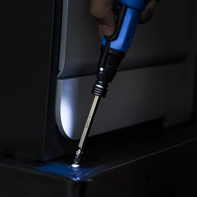 NEIKO 10577A Cordless Power Screwdriver | 1/4??Hex Auto-Lock Safety Chuck | Includes Phillips and Flathead Bit | USB Rechargeable Lithium-Ion Technology | Auto and Manual Mode