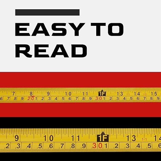 LICHAMP Tape Measure 30-Foot, 2 Pack Bulk Easy Read Measuring Tape Retractable Metric/Fractional, Measurement Tapes 29.5FT/9M by 1-Inch