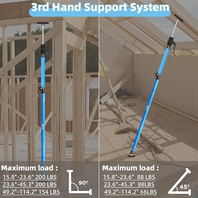 Aluminum Handle Cabinet Jack for Installing Cabinets 4PC,23.6-45.3 Inches 200LB Load Capacity Hand Support System,Premium Adjustable Cabinet Lift Jack&Support Pole,Perfect for DIY Enthusiasts