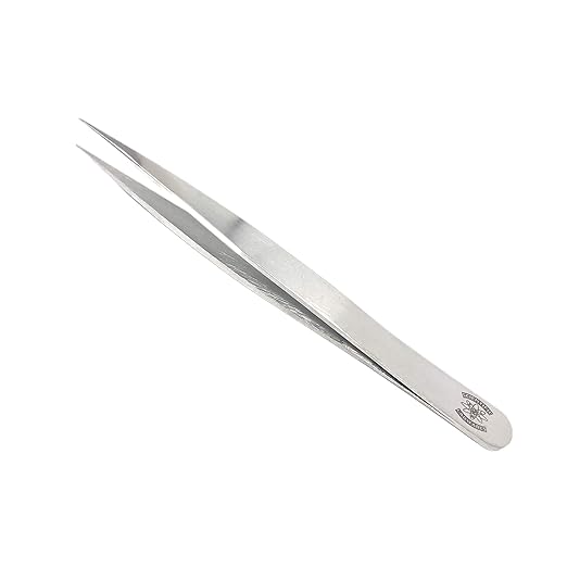 Stainless Steel General-Purpose Forceps with Fine Precision Tips - 3.5 in. (90 mm) Length - Assembly Tools