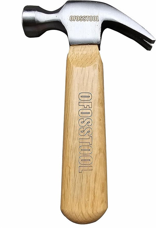 Claw Hammer Small Mallet Hammer with Wood Handle and Alloy Steel Head, 11 OZ Mini Hammer for Woodworking & DIY