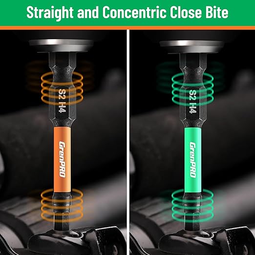Impact Screwdriver Bits Set, 35Pcs 2??Allen Wrench Drill Bit Set (Metric & SAE)/Trox, Premium S2 Steel Magnetic 1/4" Hex-Shank Bit Set,CNC Machined, Automotive Mechanic Home Repair