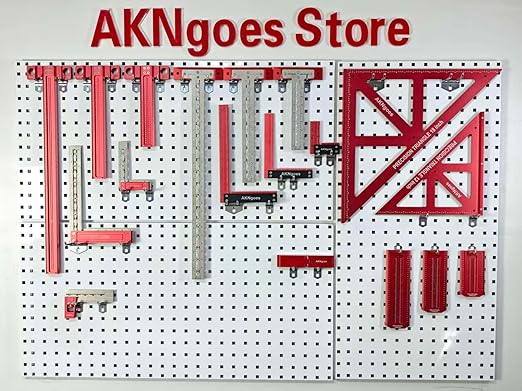 Woodworking Scriber t Square Ruler 36inch with Thoughtful Support Lips, t Square Woodworking Scriber, Aluminum Alloy Architect Ruler for Carpenter Work, Layout and Measuring Tools-Red…