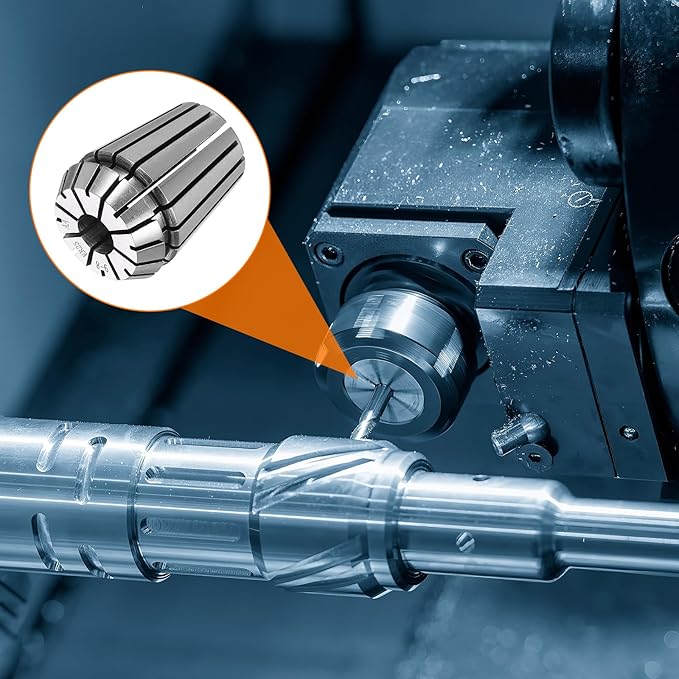 HARFINGTON Spring Collet Chuck ER25 9mm 65Mn Spring Steel Precision Router Collets for CNC Engraving Milling Lathe Tool