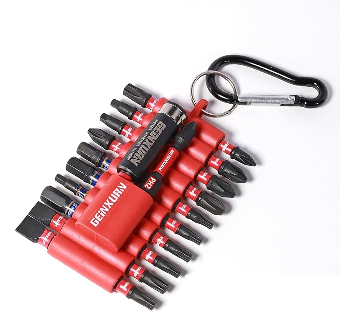 (PH/TORX/HEX/PZ/SQ/SL) Screwdriver Bits Set, 66 Pieces Impact 1?? 2?쒶agnetic S2 Steel Multi Power Insert Driver Bits and 3Pc Bit Holder with Organizer Sleeve