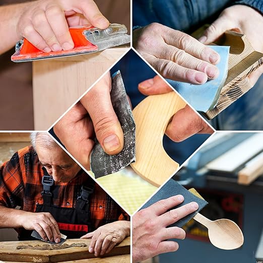 Ultra Fine Water Sandpaper.120 to 2000,3000,5000,7000,8000,10000 Assorted Grit Sanding Paper,Abrasive Paper for Wood Furniture Finishing, Automotive Polishing, 9 x 3.6 Inches