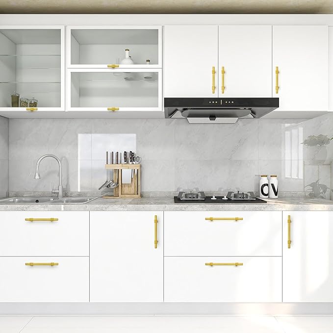 30 Pack Gold Cabinet Handles - 2" Overall Length Cabinet Pulls Drawer Pulls Cabinet Hardware Kitchen Handles for Cabinets