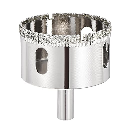 PATIKIL 2" (51mm) Diamond Hole Saw, Glass Diamond Hole Cutters Hollow Core Drill Bits for Fiberglass, Tile, Porcelain, Ceramic