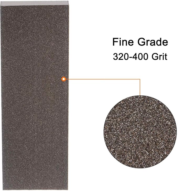HARFINGTON 4pcs Fine Sanding Sponge Blocks 320-400 Grit Foam Sanding Block for Polishing Kitchen Metal Wood Drywall, 200x70x25mm