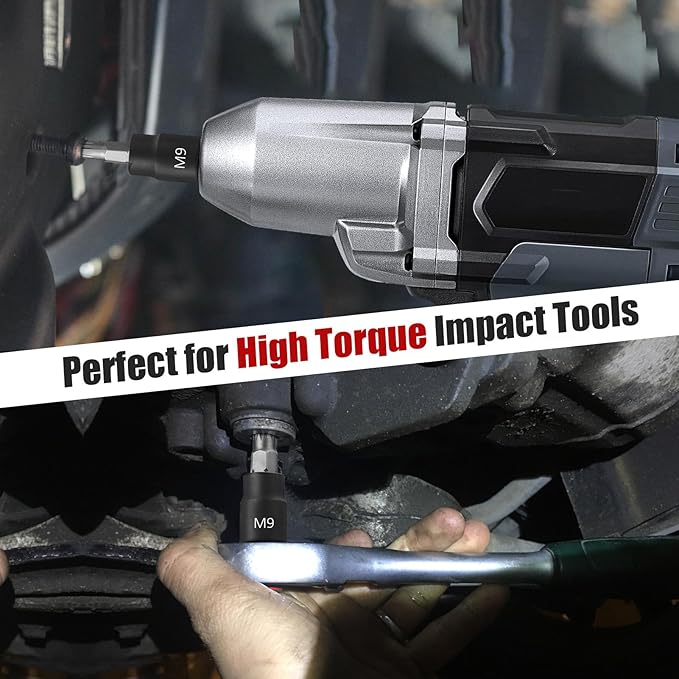 10-Piece XZN Triple Square Spline Bit Socket Set, 1/4?? 3/8??and 1/2??Drive M4 - M18 Triple Square Socket Set, S2 Steel Bits and CR-V Sockets With Storage Case