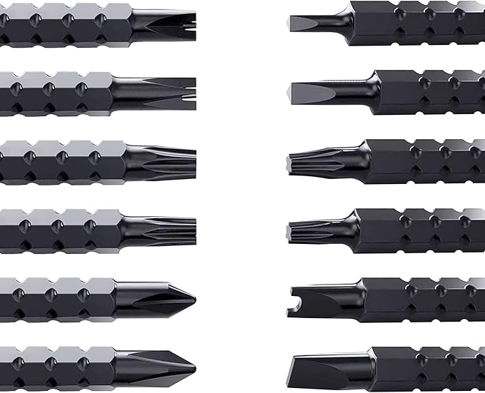 Short ratchet screwdriver CR-V hardened hard dual-purpose screwdriver head Telescopic dual-purpose screwdriver cross Slotted screwdriver head Screwdriver powerful magnetic multi-function