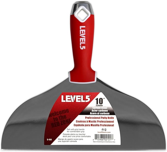 Joint Knife Set, Carbon Steel - LEVEL5 | Pro-Grade | Sheetrock Gyprock Drywall Plasterboard | 5-603