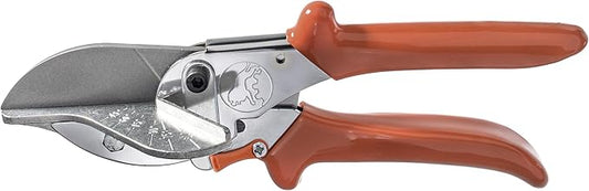 Original L횜WE Mitre Scissors 3.104/H횥 with Lever Transmission and 45 Degree Stops, for use in Industry and Crafts, for Hard and Flat Materials Such as Plastic, Rubber, Wood, PVC, Leather