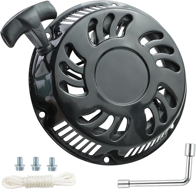 WOTIAN Recoil Pull Starter Assembly Compatible with Predator 420cc 13hp Engine Replacement Parts 60340/60349 for Pressure Washers/Water Pumps/Blowers/Generator