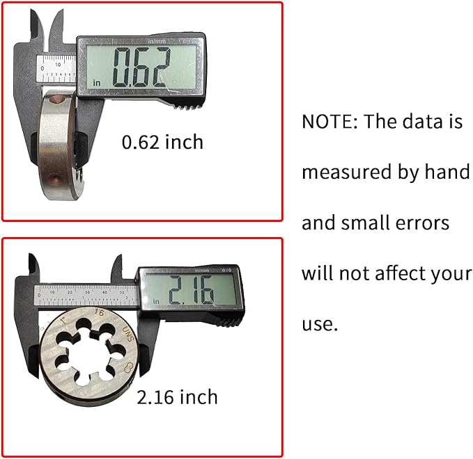 Lzcdelyxiao 1"-16 Die UNC 1"-16 TPI Right Hand Nominal Diameter 1" Thread Per Inch 16 Fin Thread Tolerance Grade 2B Right Hand Thread High Speed Steel HSS