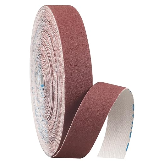 180 Grit Continuous Sandpaper Roll,1" x 32.13 Feet Emery Cloth Roll for Metalworking, Home Improvement, Sanding Automotive Plumbing